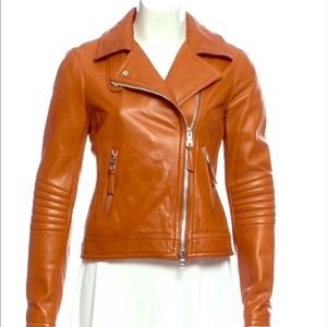 NWOT Coach caramel leather jacket